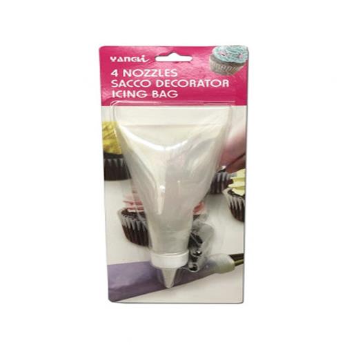 4 NOZZLES DECORATOR ICING BAG